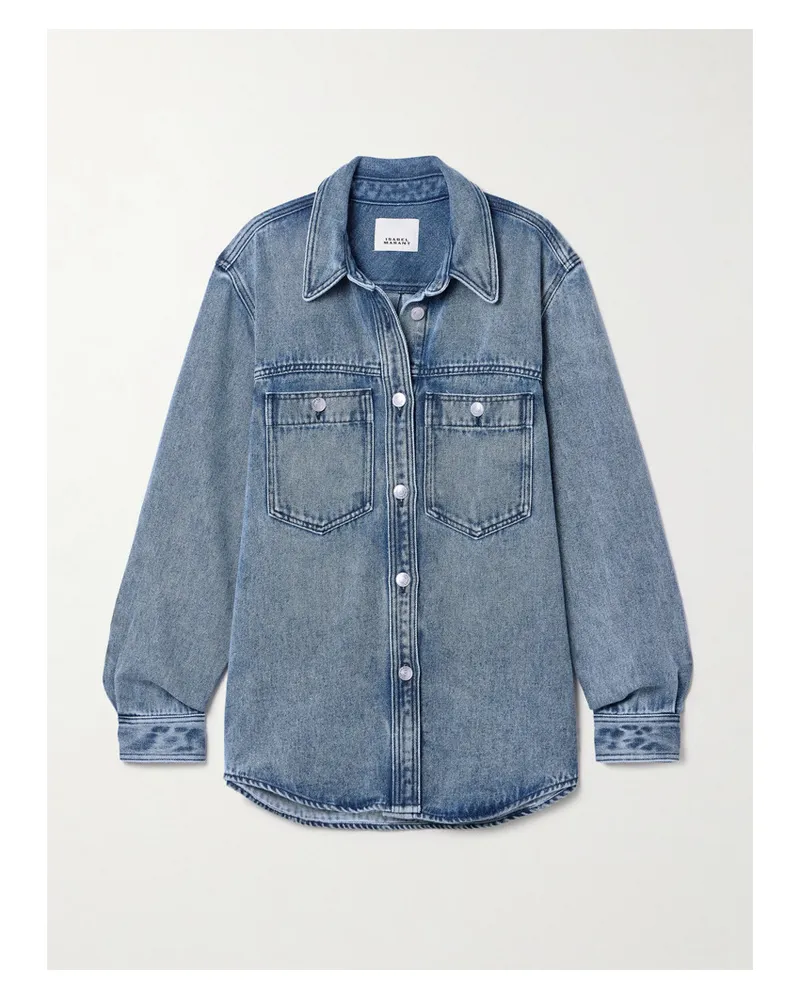 Isabel Marant Talbot Jeanshemd Blau