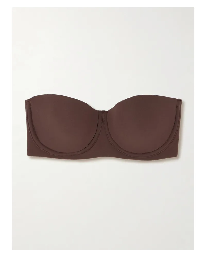 SKIMS Fits Everybody Strapless Bra – Cocoa – Bandeau-bh Braun