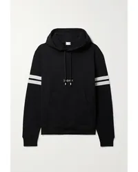 Saint Laurent Hoodie aus Baumwoll-jersey Schwarz