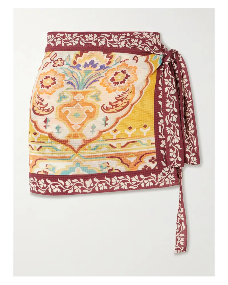 Etro Bedruckter Pareo Aus Voile - Gelb Gelb