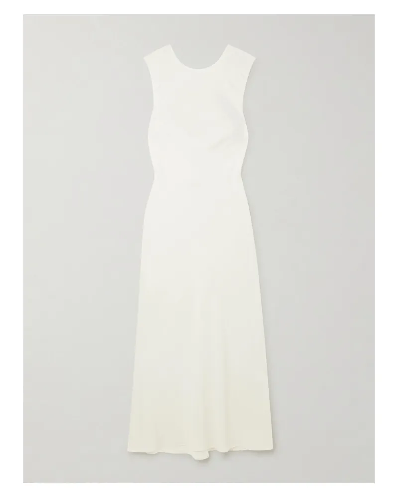 St. Agni Maxikleid Aus Twill Aus Einer Mischung Aus Tencel™ Lyocell Und Lenzing™ Ecovero™ Mit Rückenausschnitt - Weiß Weiß