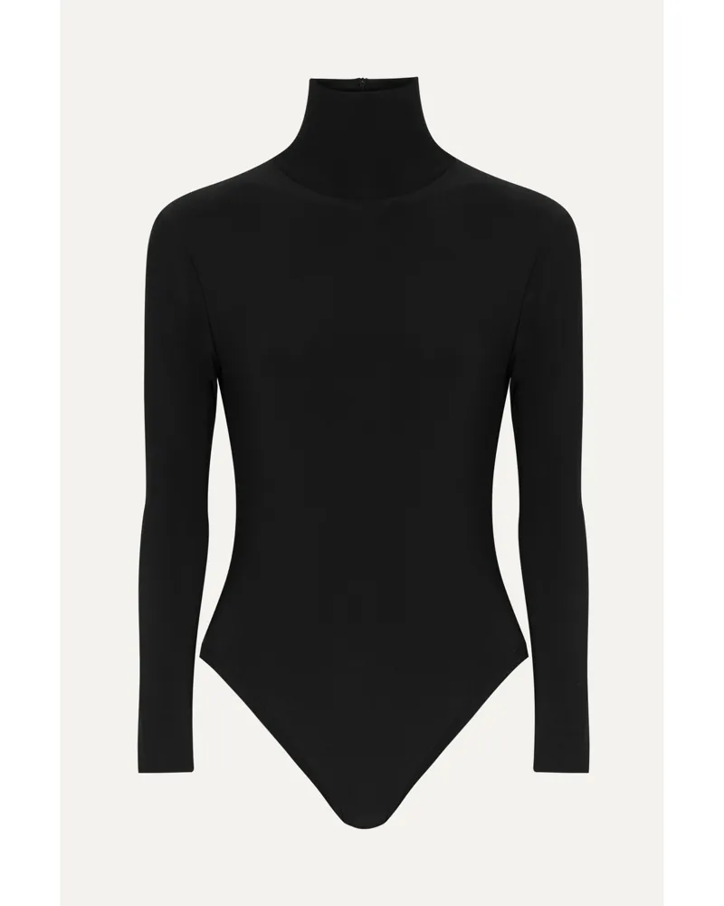 Norma Kamali Stretch-jersey Turtleneck Bodysuit - Black Black