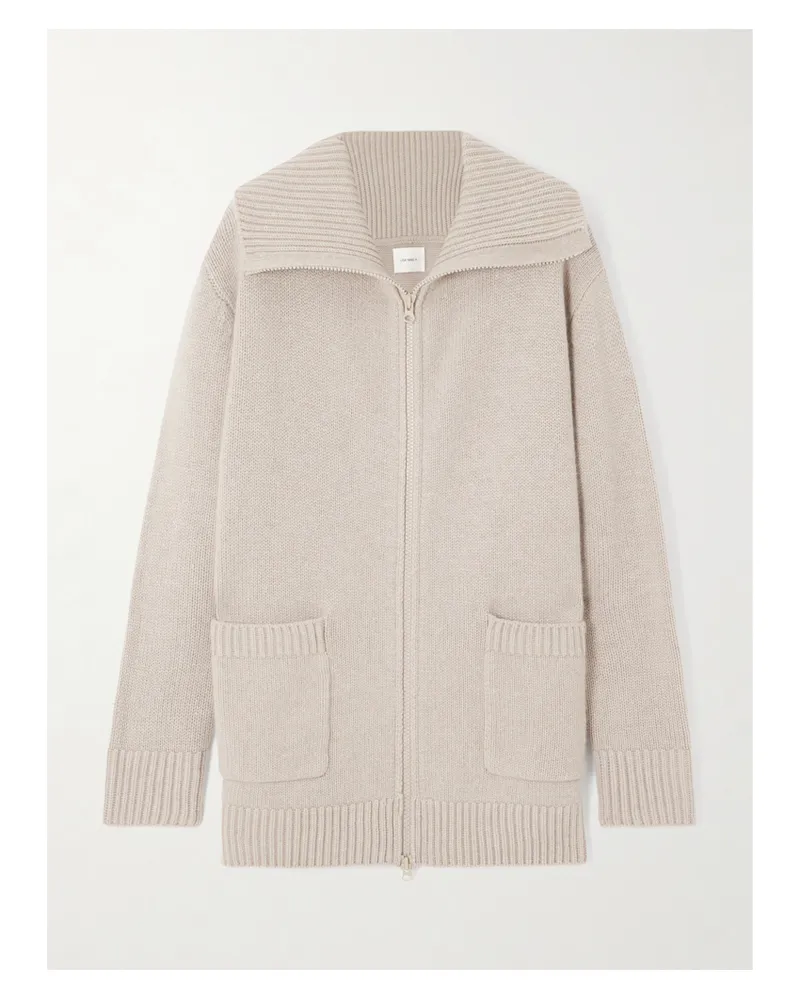Lisa Yang Cardigan Aus Geripptem Kaschmir - Neutral Neutral