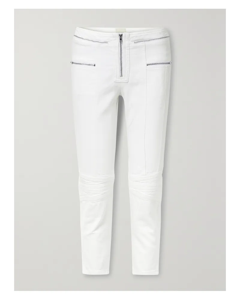 Isabel Marant Loma Verkürzte Halbhohe Jeans Mit Schmalem Bein - Weiß Weiß