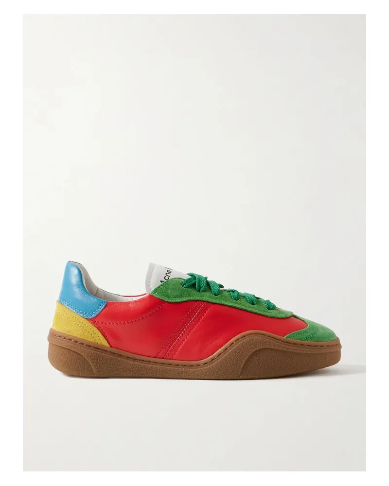 Acne Studios Sneakers Aus Veloursleder Und Leder - Mehrfarbig Mehrfarbig