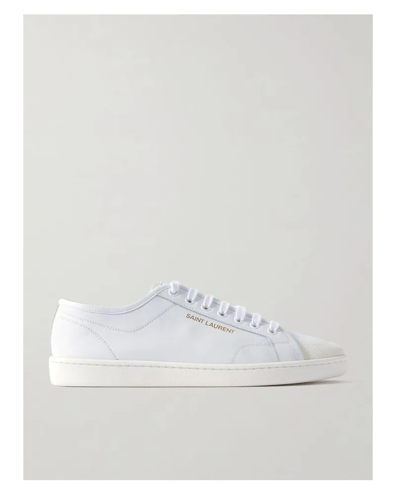 Saint Laurent Gym Sneakers Aus Leder - Weiß Weiß