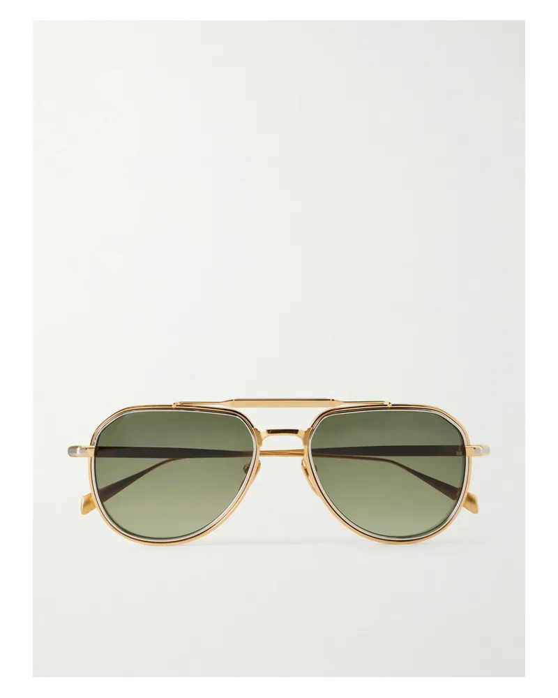 Jacques Marie Mage Commander Pilotensonnenbrille - Gold Gold