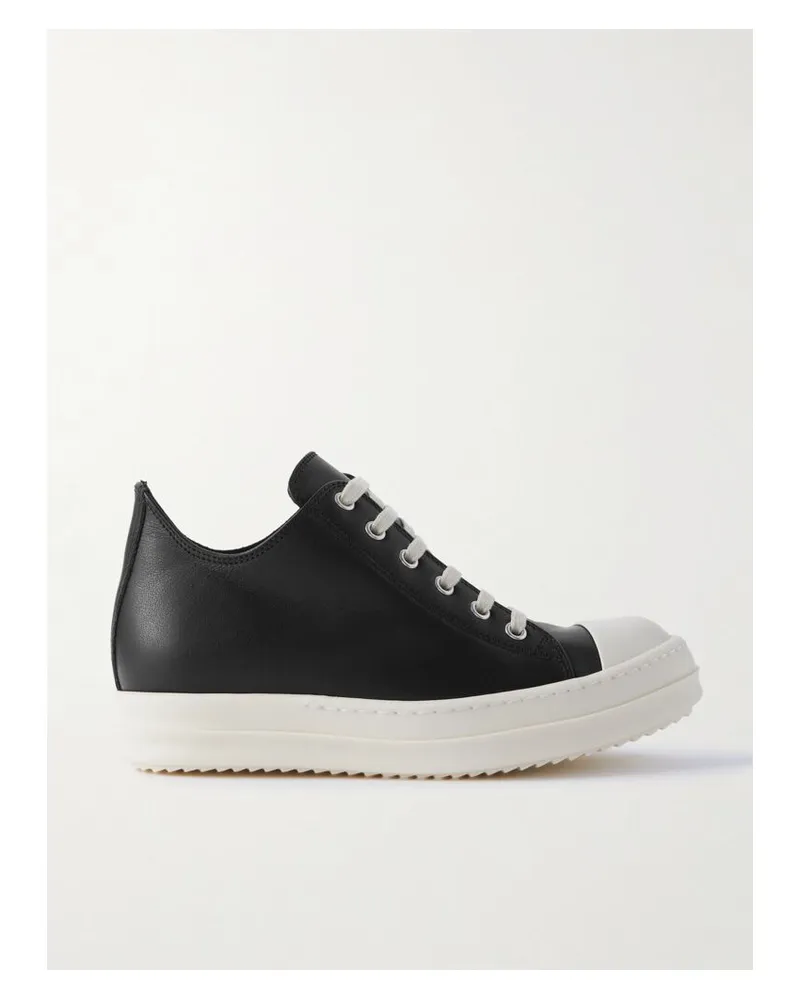 Rick Owens Sneakers Aus Leder - Schwarz Schwarz