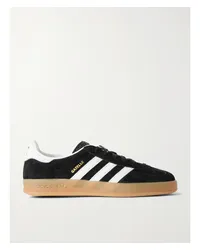 adidas Gazelle Indoor Sneakers aus Veloursleder Schwarz