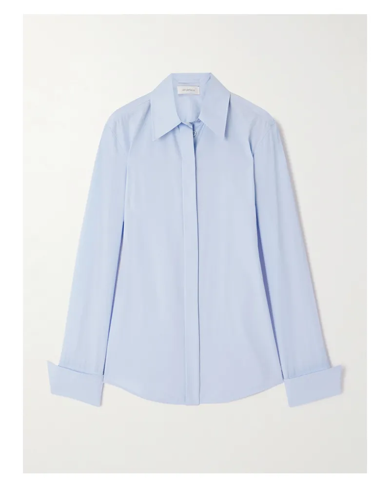 SPORTMAX Hemd Aus Baumwollpopeline - Blau Blau