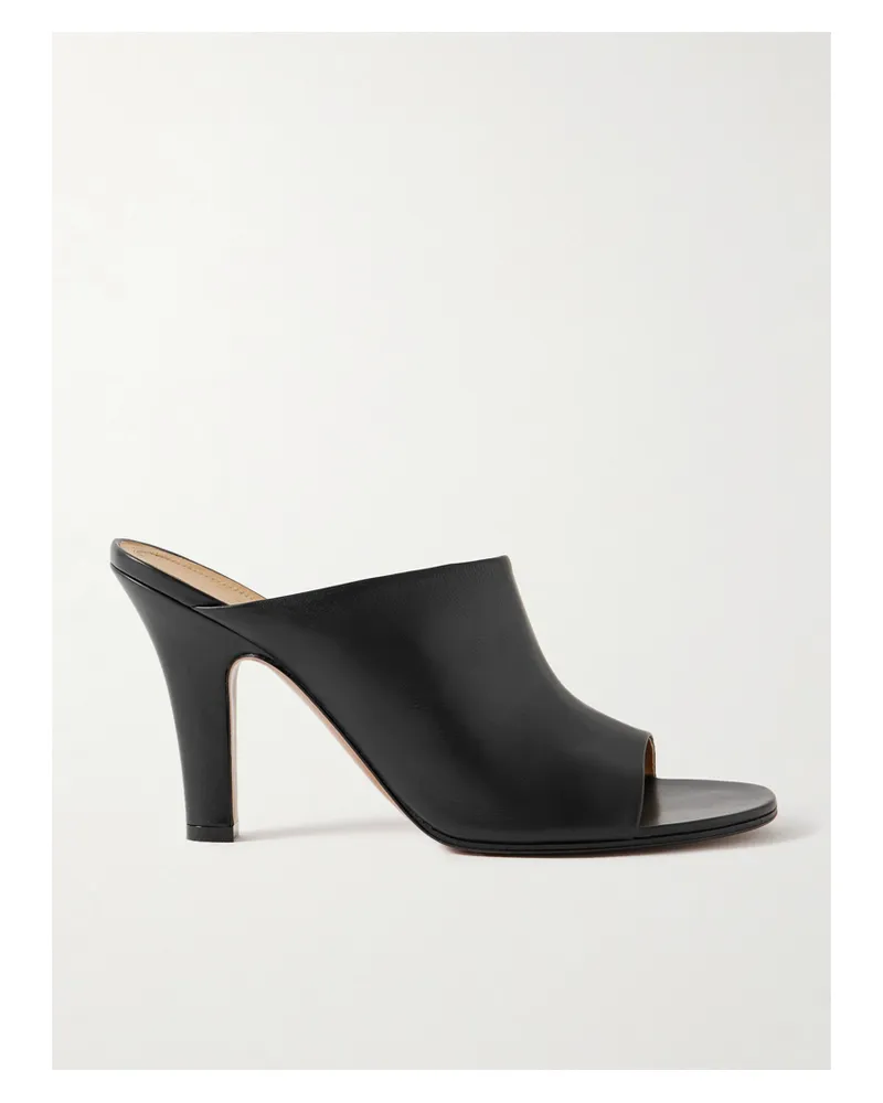 The Row Signum Mules Aus Leder - Schwarz Schwarz
