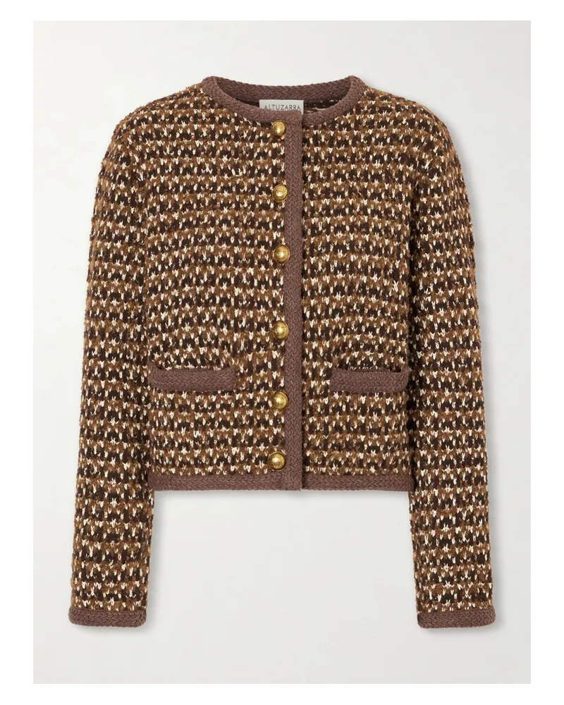 Altuzarra Conroy Woven Jacket - Brown Brown