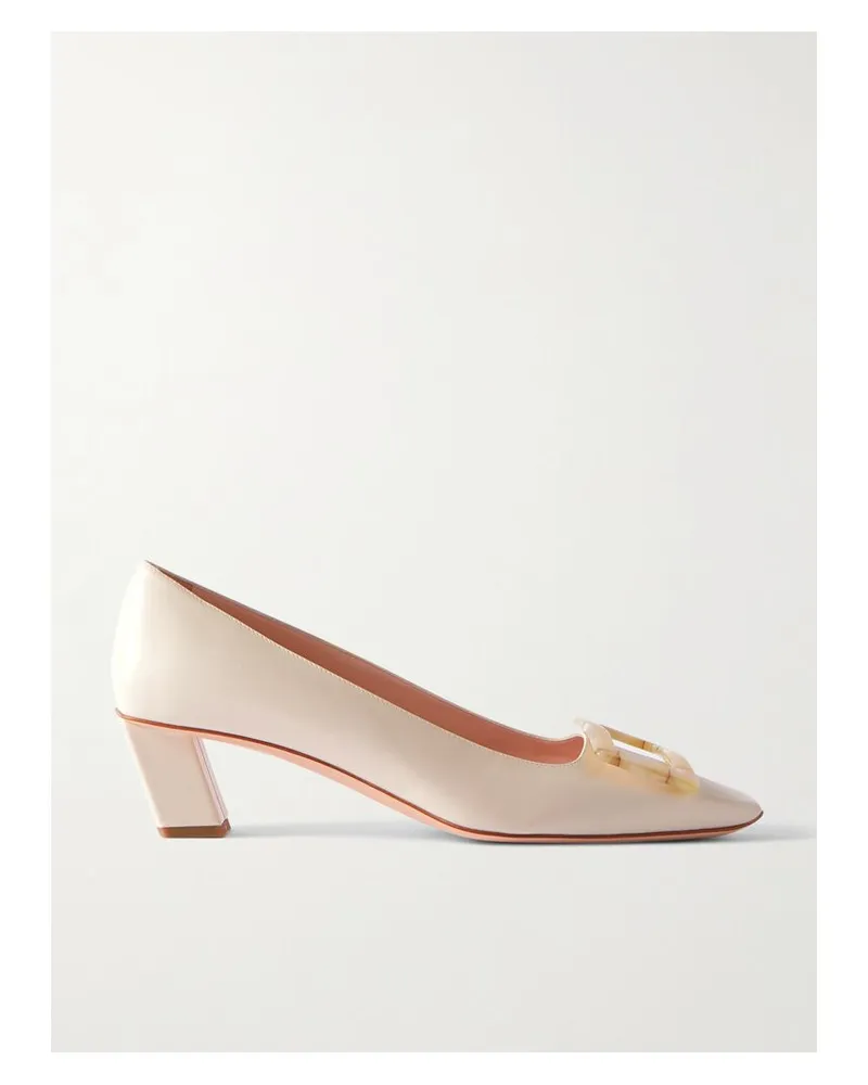 Roger Vivier Belle Vivier Pumps Aus Leder Mit Schnalle - Creme Creme