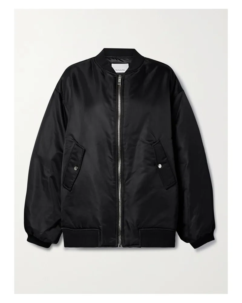 FRANKIE Shop Astra Bomberjacke Aus Shell - Schwarz Schwarz