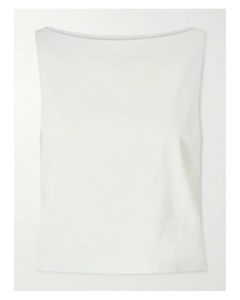 Theory Linen-blend Top - Green Green