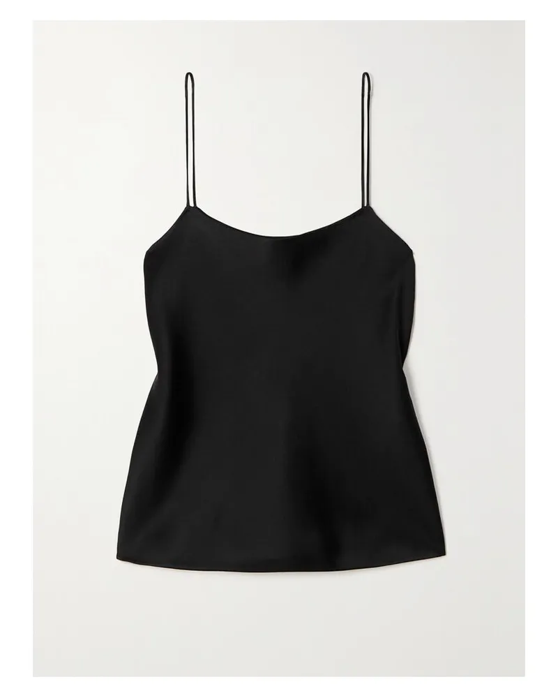 The Row Biggins Top Aus Seidensatin - Schwarz Schwarz