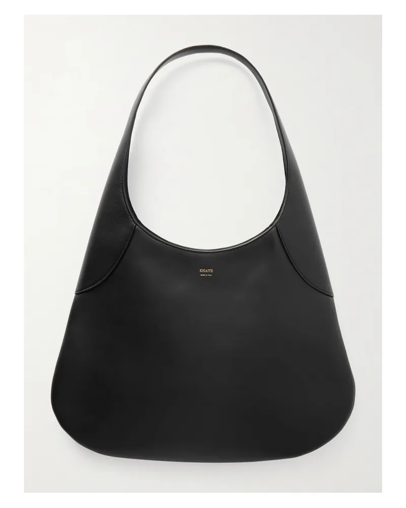 KHAITE Joan Large Leather Tote - Black Black
