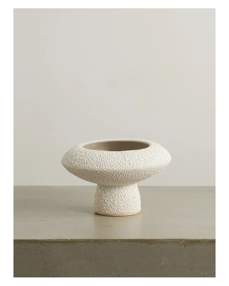 Marloe Marloe Net Sustain Lully Glasierte Keramikvase - Neutral Neutral