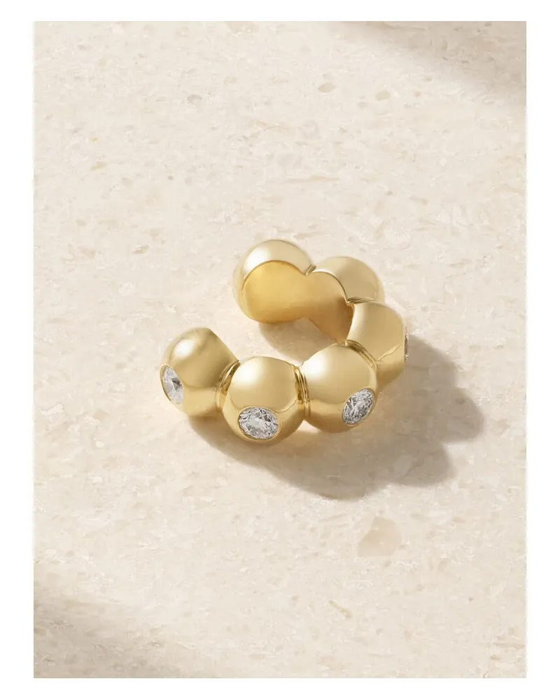 Melissa Kaye Audrey Ear Cuff Aus 18 Karat Gold Mit Diamanten Gold