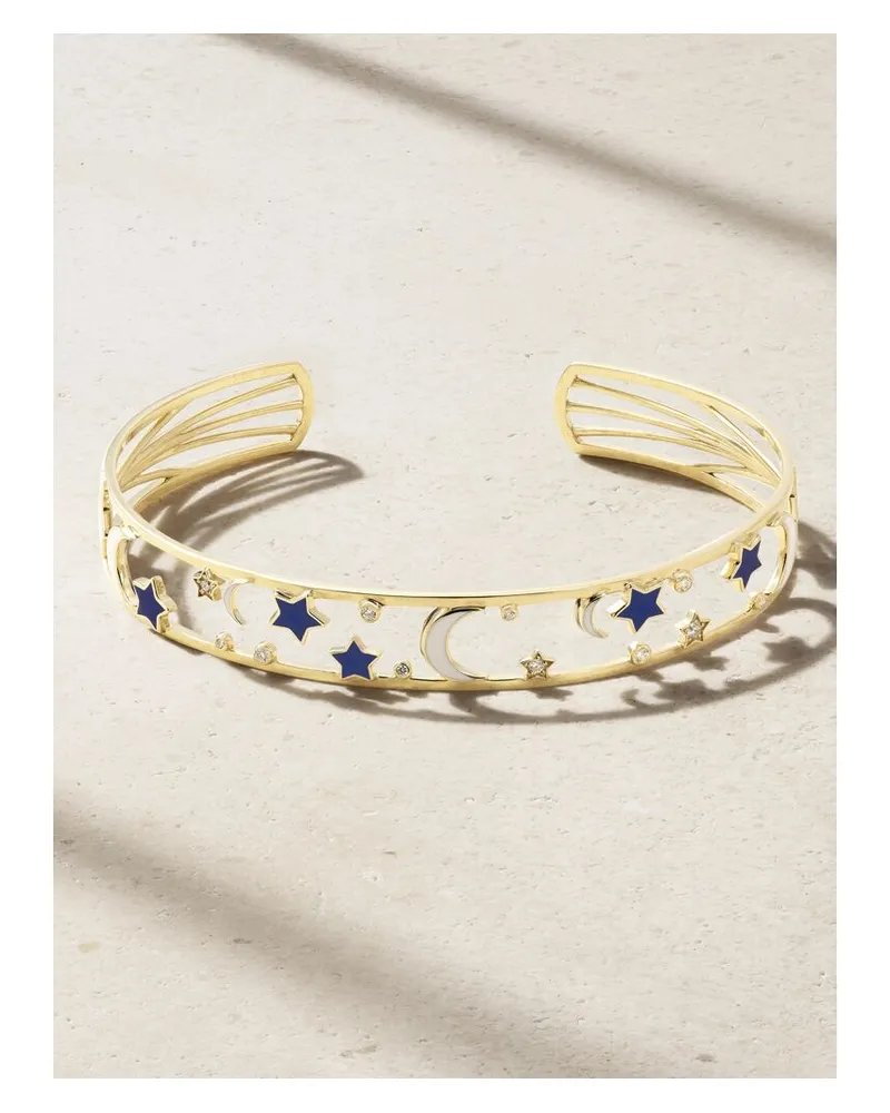 L’Atelier Nawbar Starry Armspange Aus 18 Karat Gold Mit Diamanten Und Emaille Gold