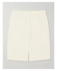 ÉTERNE Boyfriend Shorts aus Frottee aus einer Baumwoll-modalmischung Creme