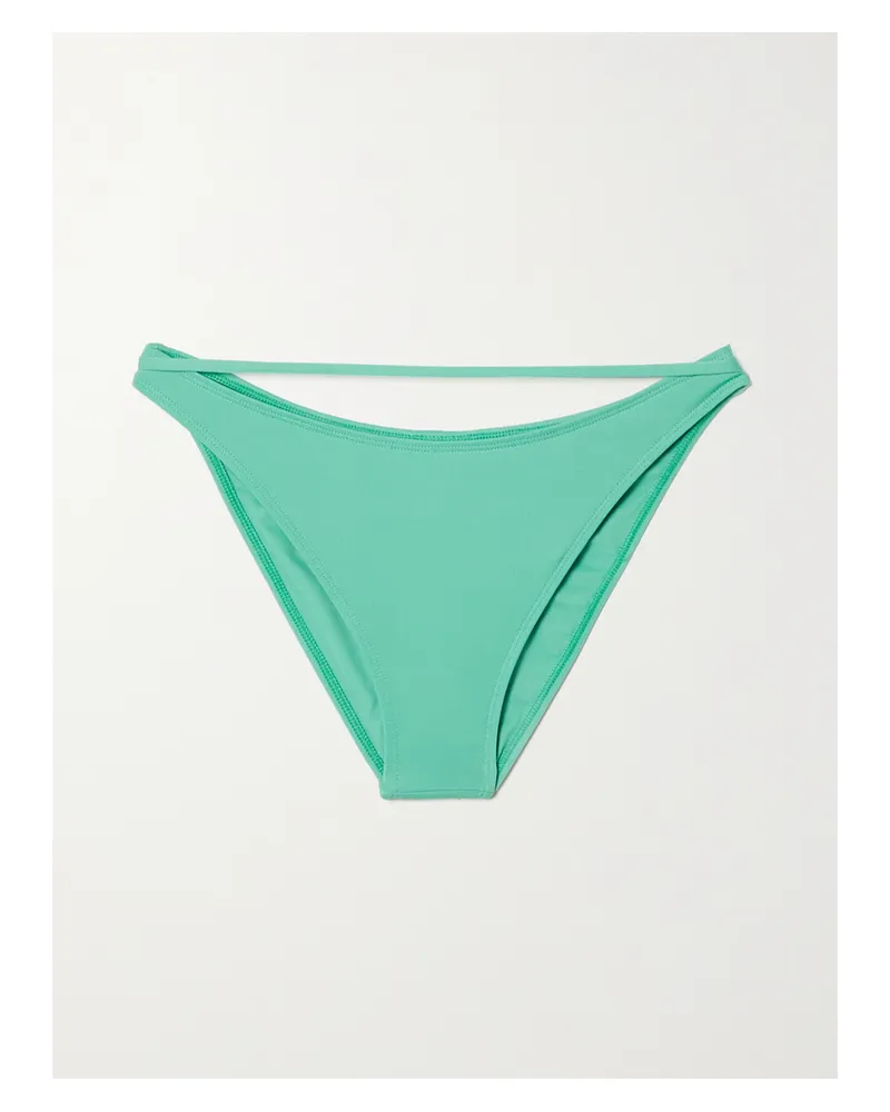 Jacquemus Peirado Bikini-höschen Aus Recyceltem Material Mit Cut-out - Grün Grün