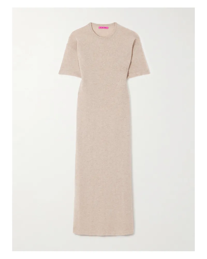 The Elder Statesman Tranquility Maxikleid Aus Kaschmir - Weiß Weiß