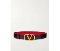 Valentino Garavani Vlogo Wendbarer Taillengürtel Aus Leder - Schwarz