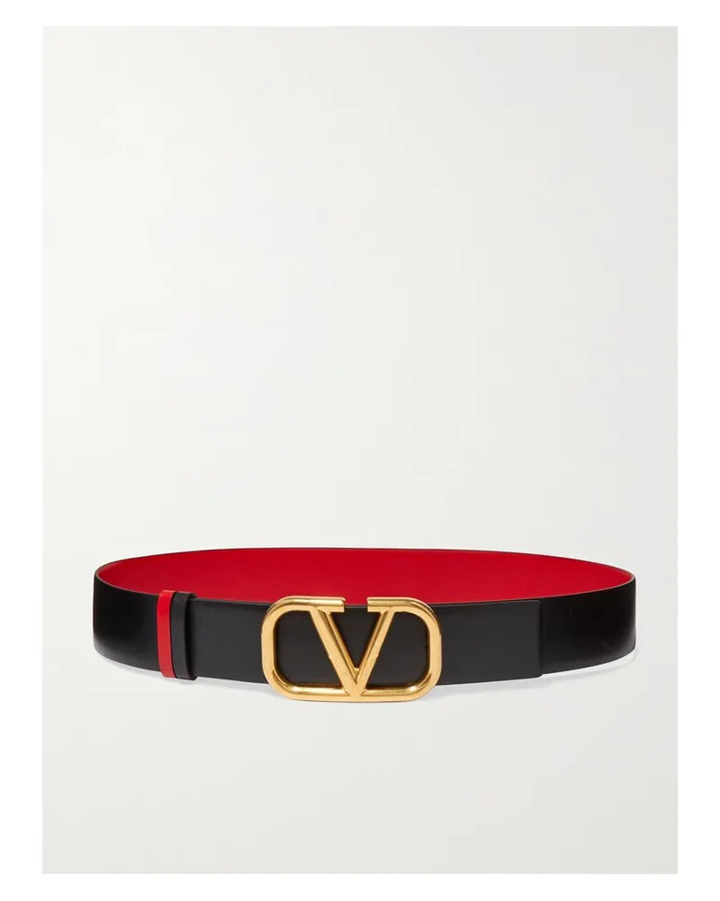 Valentino Garavani Valentino Garavani Vlogo Wendbarer Taillengürtel Aus Leder - Schwarz Schwarz