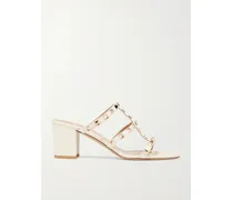 Valentino Garavani The Rockstud 60 Leather Mules - Neutrals