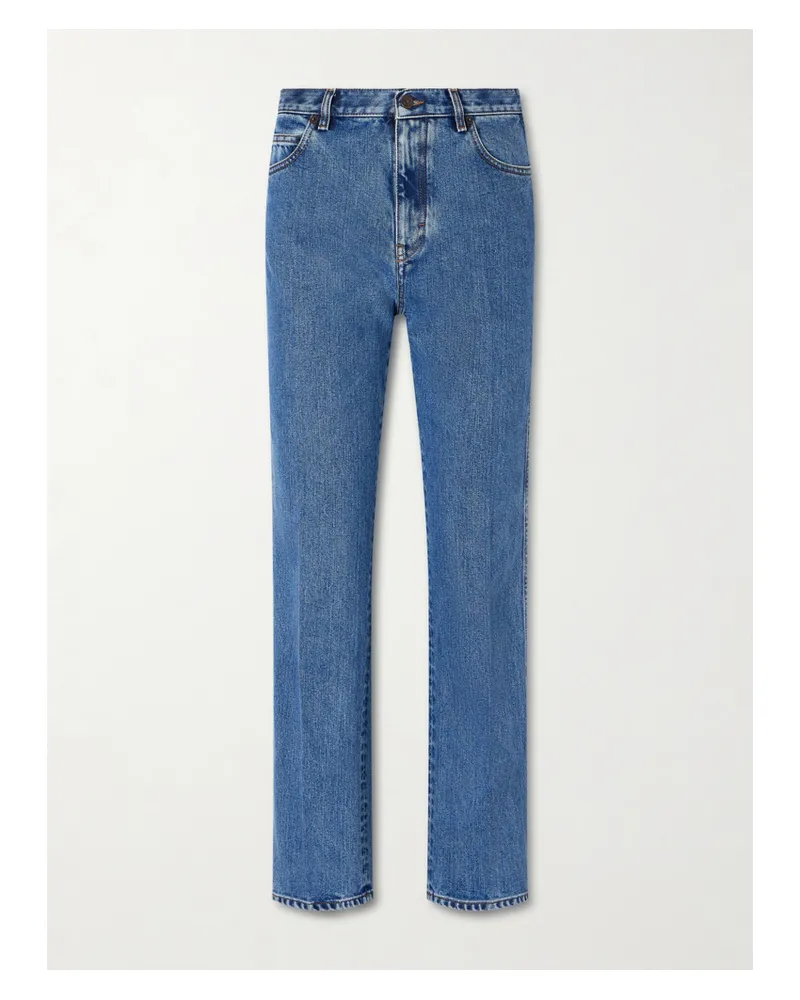 Loro Piana Brooke Verkürzte Jeans Mit Schmalem Bein Und Halbhohem Bund - Blau Blau