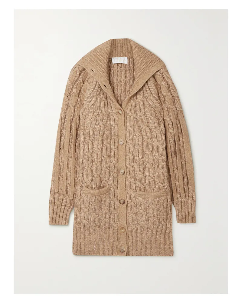 Chloé Cardigan Mit Zopfstrickmuster - Neutral Neutral