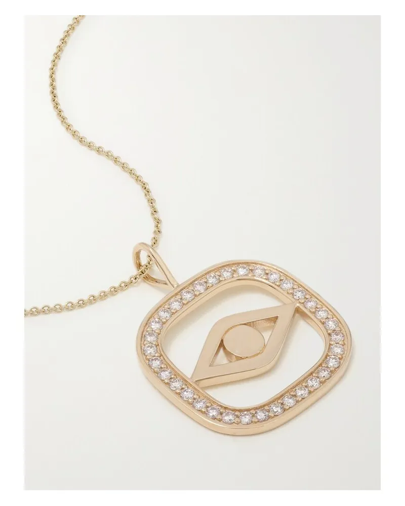 Sydney Evan Kette Aus 14 Karat Gold Mit Diamanten Gold