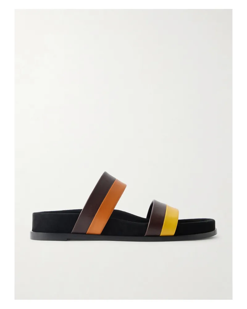 Gabriela Hearst Striker Color-block Leather Sandals - Multi Multi