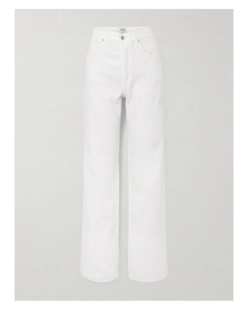 Citizens of humanity Annina Hoch Sitzende Jeans Mit Geradem Bein - Weiß Weiß