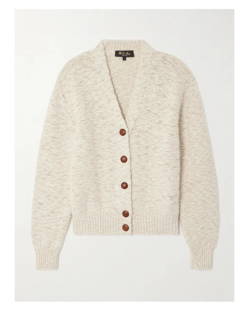 Loro Piana Cashmere-bouclé Cardigan - Neutrals Neutrals