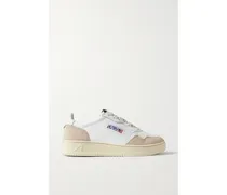 Medalist Low Leather And Suede Sneakers - White