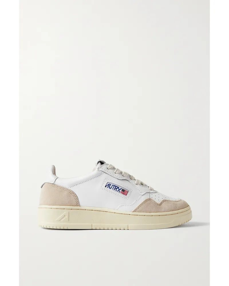 AUTRY Medalist Low Leather And Suede Sneakers - White White