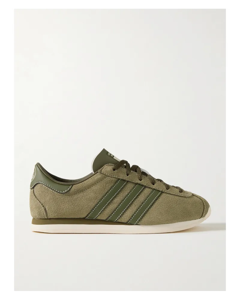 adidas Moston Super Spzl Sneakers aus Veloursleder Grün