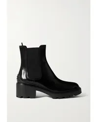 TOD'S Chelsea Boots aus Lackleder Schwarz