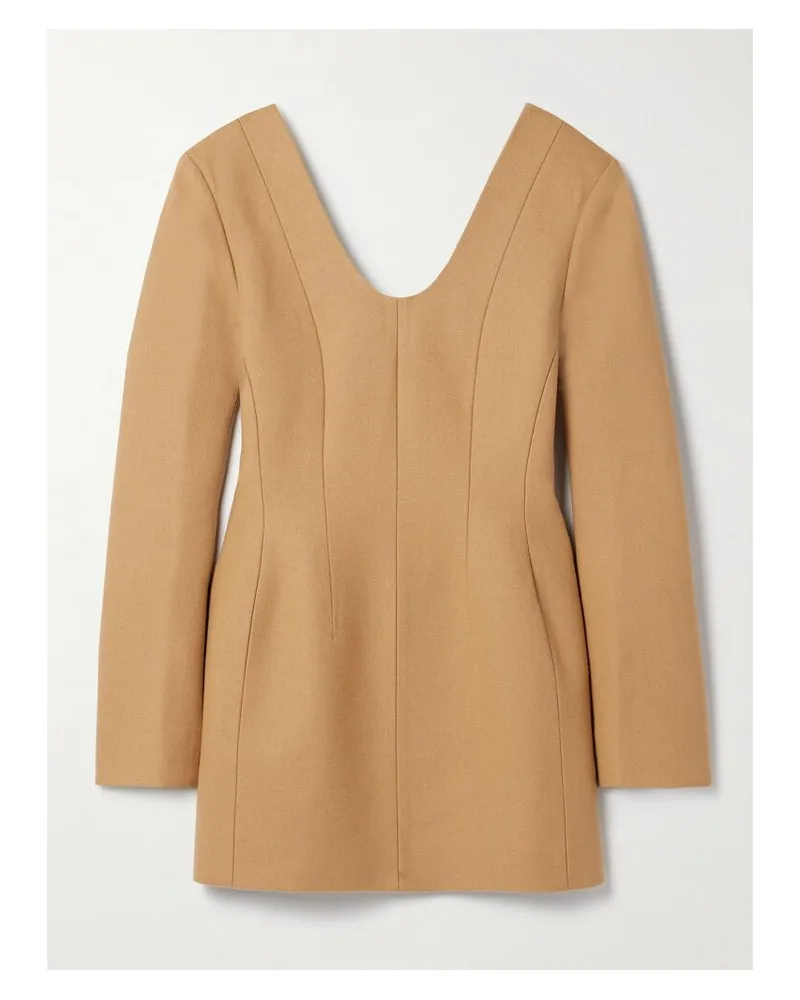 Carven Minikleid Aus Woll-twill - Neutral Neutral
