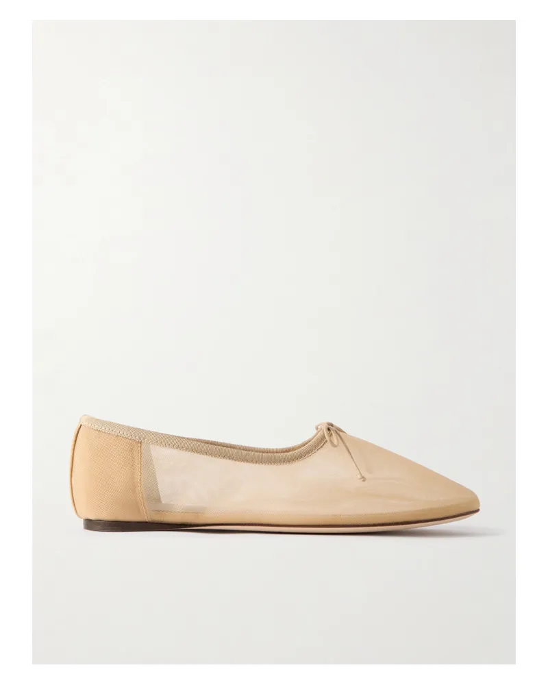 Loeffler Randall Landon Ballerinas aus Mesh mit Schleifen Neutral