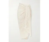 Crocheted Cotton Pareo - Neutrals