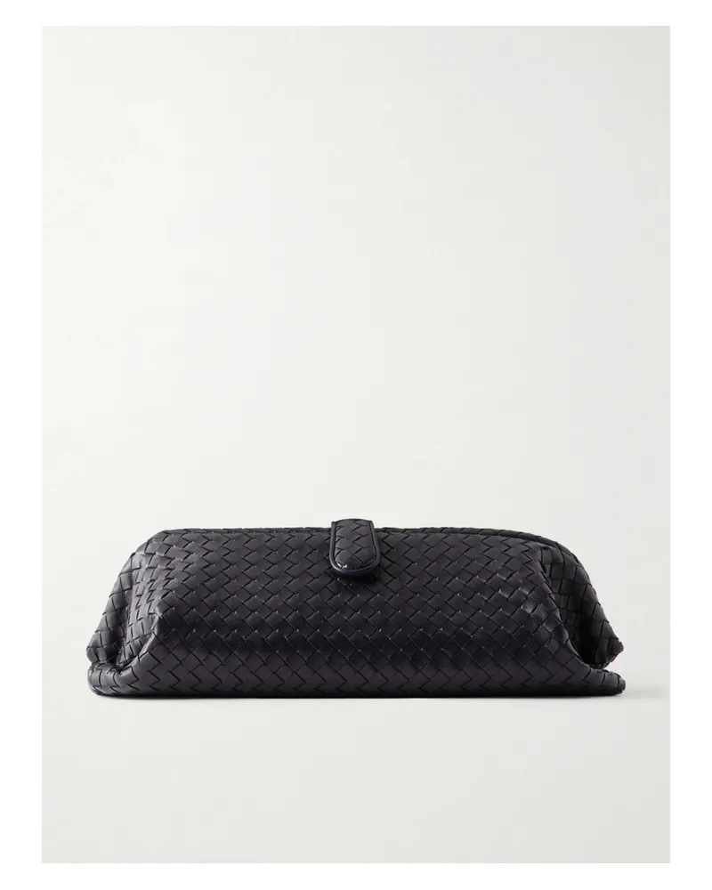 Bottega Veneta Lauren 1979 Intrecciato Leather Clutch - Blue Blue