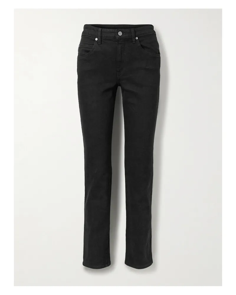 KHAITE Vivian Mid-rise Slim-leg Jeans - Black Black