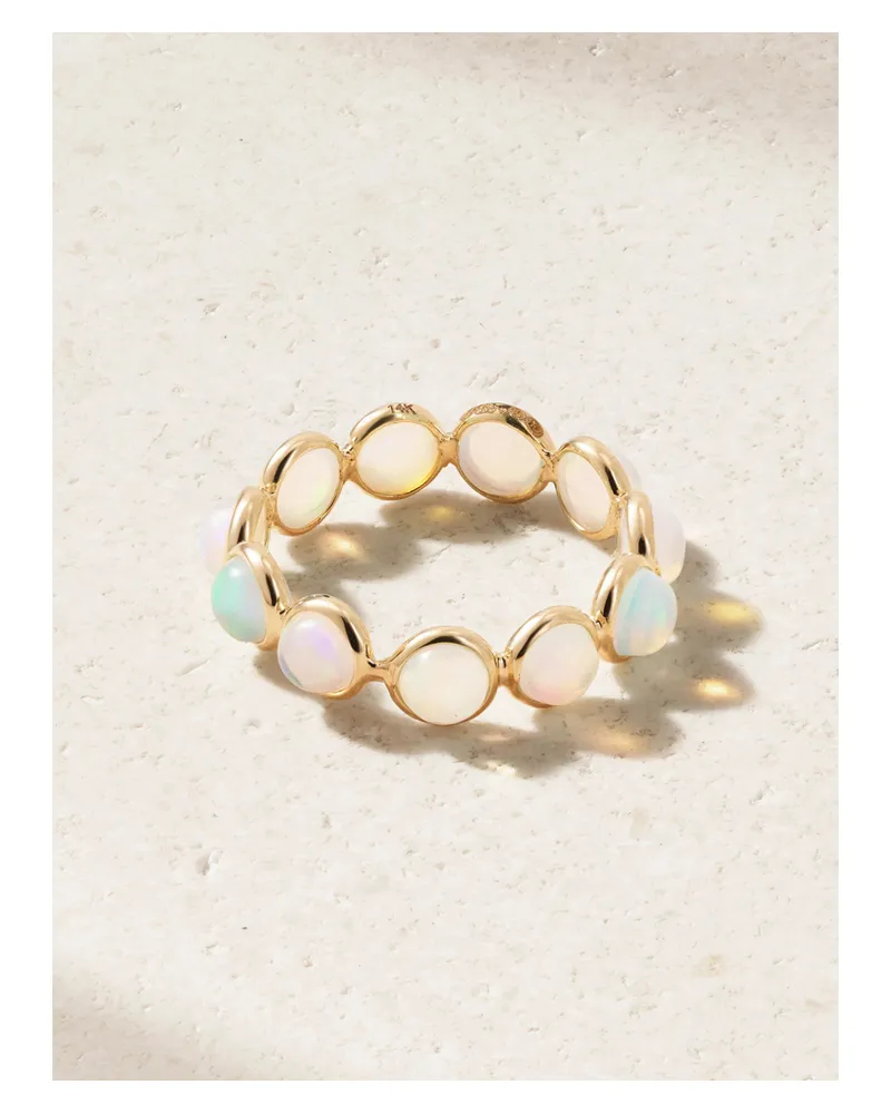 JIA JIA Gold Opal Ring - White White