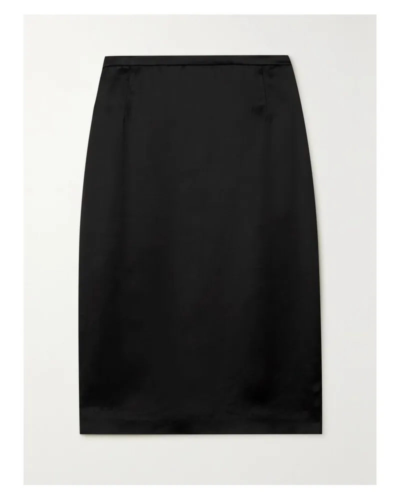 Saint Laurent Rock Aus Satin - Schwarz Schwarz