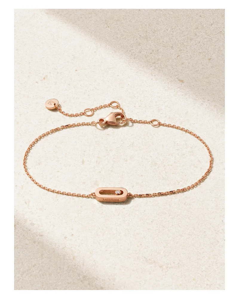 Messika Move Uno Armband Aus 18 Karat Roségold Mit Diamanten Gold