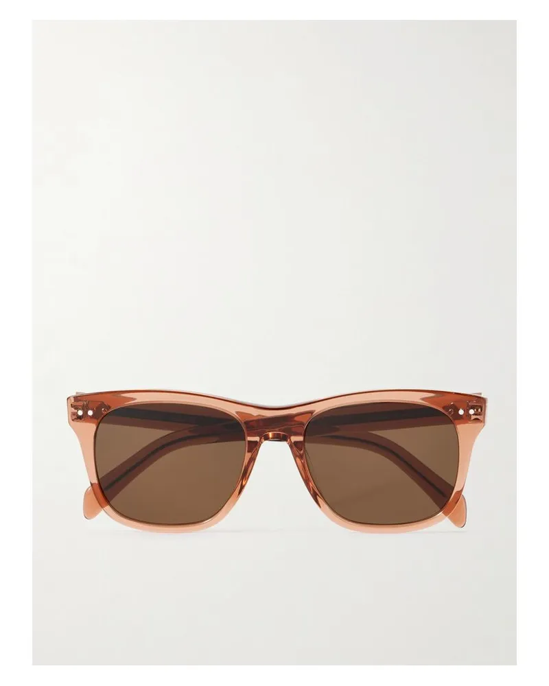 Celine Sonnenbrille Mit Eckigem Rahmen Aus Azetat - Braun Braun