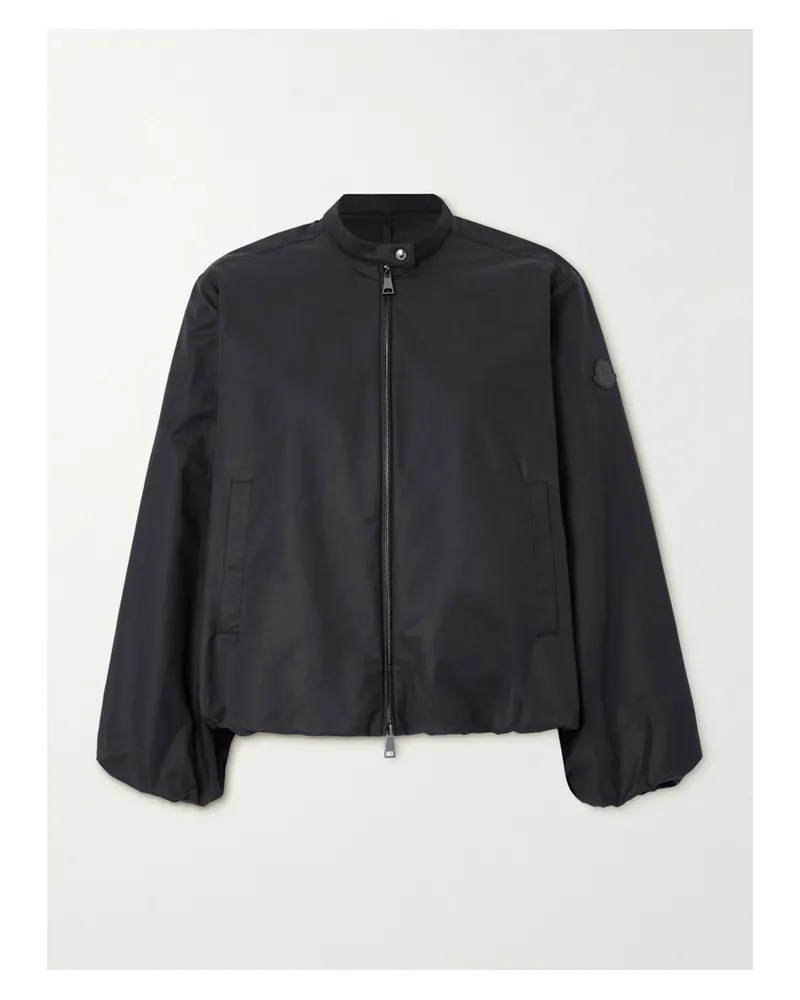 Moncler Gruissan Appliquéd Cotton-blend Bomber Jacket - Black Black